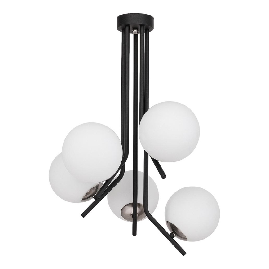 Jupiter 1737 - Luster na tyči TIM 5xE14/40W/230V lesklý chróm