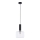Jupiter 1855 - VA1 - Luster na lanku VANES 1xE27/60W/230V lesklý chróm/čierna