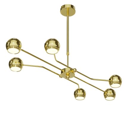 Jupiter 1978 - Luster na tyči TIANA 6xGU10/10W/230V zlatá