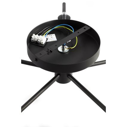 Jupiter 2046 - Prisadený luster PRATO 5xG9/10W/230V čierna/číra