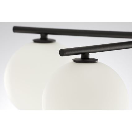 Jupiter 2049 - Prisadený luster PRATO 5xG9/14W/230V čierna/biela