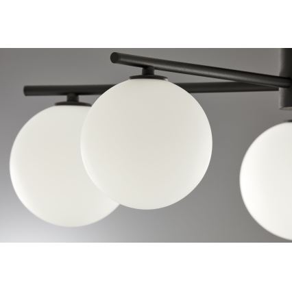 Jupiter 2049 - Prisadený luster PRATO 5xG9/14W/230V čierna/biela