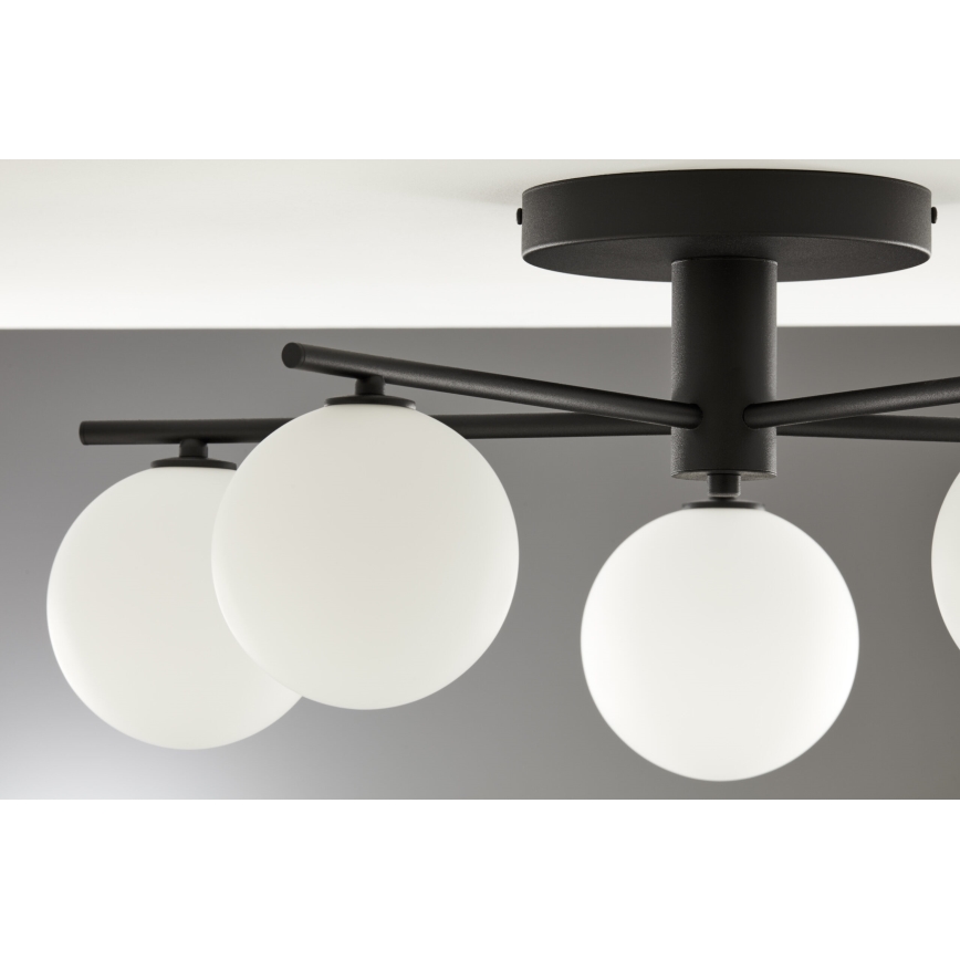 Jupiter 2049 - Prisadený luster PRATO 5xG9/14W/230V čierna/biela