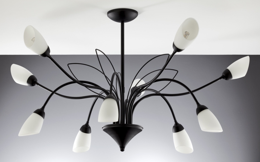 Jupiter 2056 - Luster na tyči GLORIOSA 10xG9/14W/230V čierna