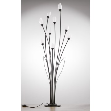 Jupiter 2058 - Stojacia lampa GLORIOSA 9xG9/14W/230V čierna