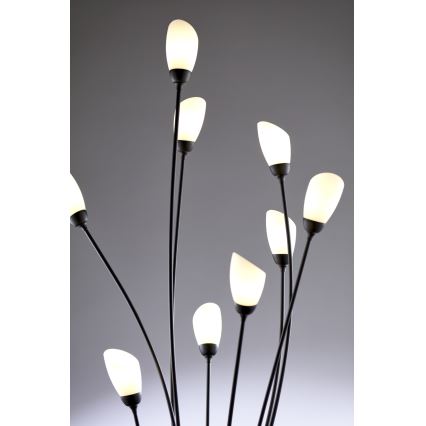 Jupiter 2058 - Stojacia lampa GLORIOSA 9xG9/14W/230V čierna