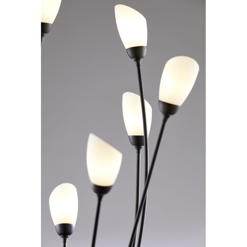 Jupiter 2058 - Stojacia lampa GLORIOSA 9xG9/14W/230V čierna