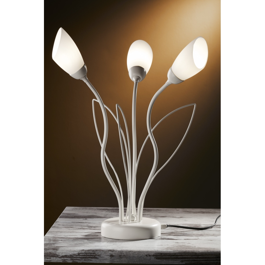 Jupiter 2060 - Stolná lampa GLORIOSA 3xG9/14W/230V krémová