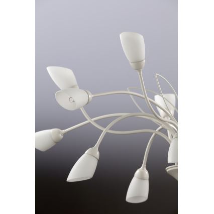 Jupiter 2062 - Luster na reťazi GLORIOSA 15xG9/14W/230V krémový