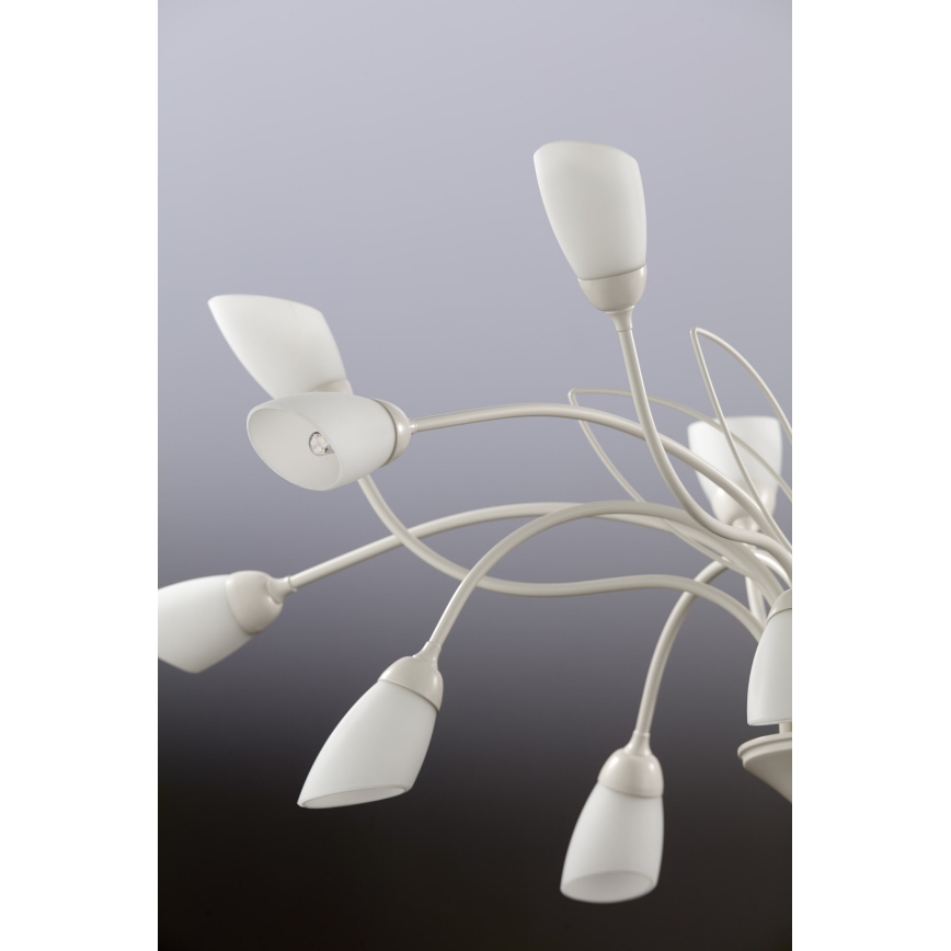 Jupiter 2062 - Luster na reťazi GLORIOSA 15xG9/14W/230V krémový