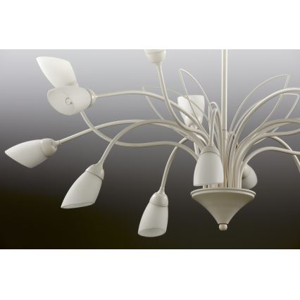 Jupiter 2062 - Luster na reťazi GLORIOSA 15xG9/14W/230V krémový