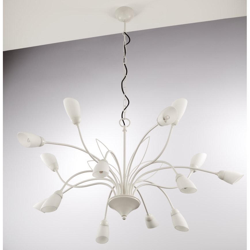 Jupiter 2062 - Luster na reťazi GLORIOSA 15xG9/14W/230V krémový