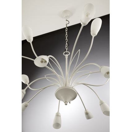 Jupiter 2062 - Luster na reťazi GLORIOSA 15xG9/14W/230V krémový