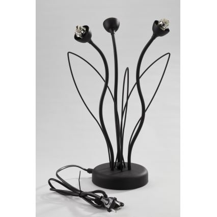 Jupiter 2065 - Stolová lampa GLORIOSA 3xG9/14W/230V čierna