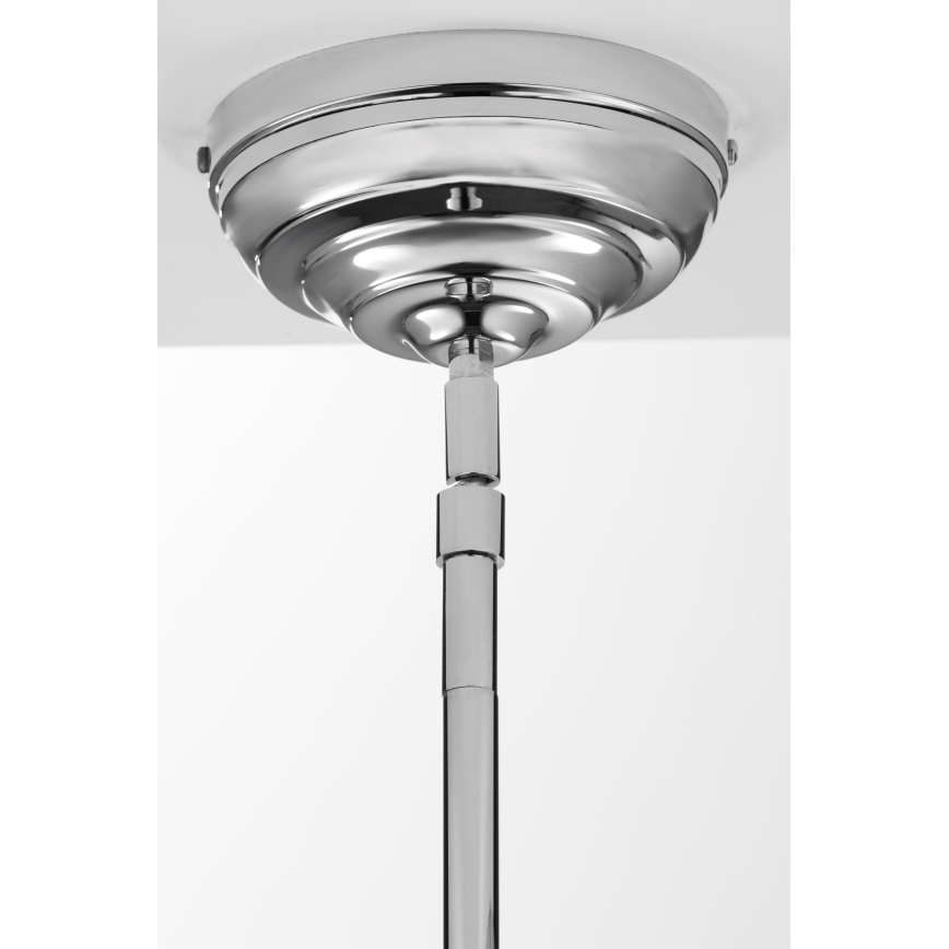 Jupiter 2071 - Luster na tyči PLATINO 1xE27/15W/230V zelená/lesklý chróm