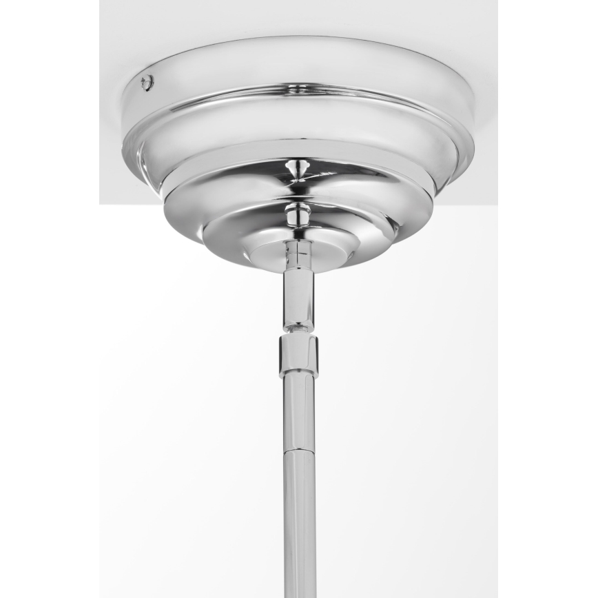 Jupiter 2072 - Luster na tyči PLATINO 3xE27/15W/230V zelená/lesklý chróm