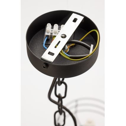 Jupiter 2101 - Luster na reťazi ARTHUR 5xE27/15W/230V modrá/čierna