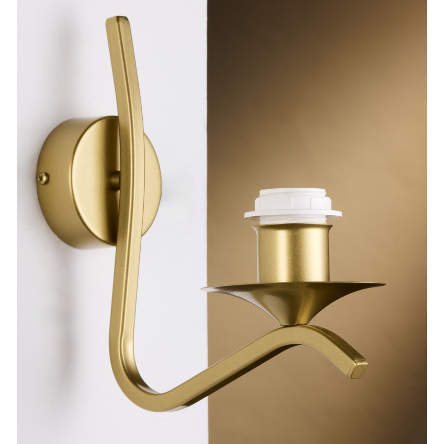 Jupiter 2111 - Nástenné svietidlo KASZMIR 1xE27/15W/230V biela/zlatá/mramorový dekor