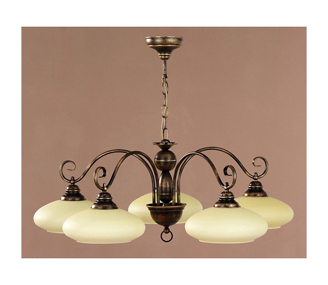 Jupiter Jupiter 393 - BO-5 - Luster na reťazi BOLERO 5xE27/60W/230V