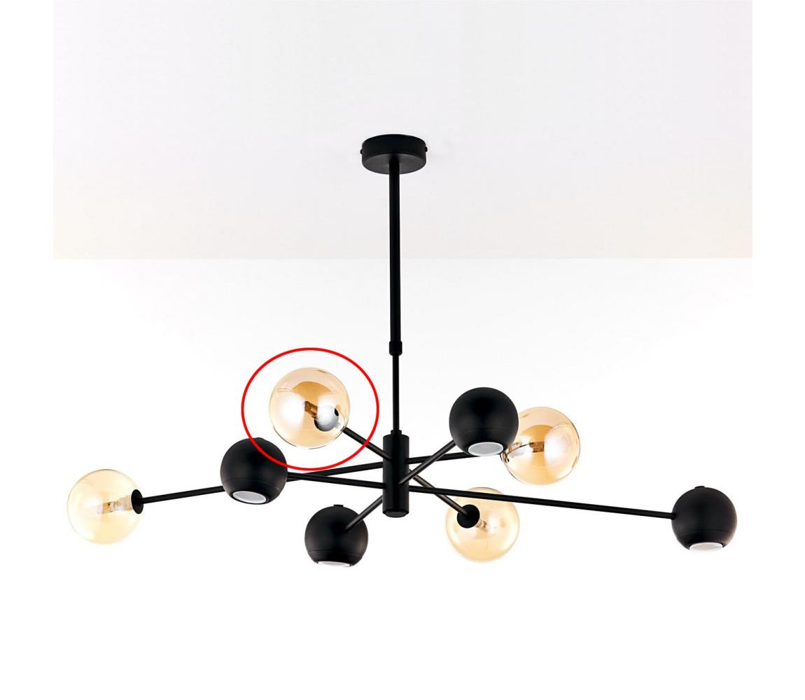 Jupiter - Náhradné sklo k lusteru MOKA G9 pr. 12 cm dymovo-béžové KL.G9 120 BU KULKA