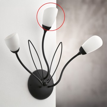 Jupiter - Náhradné sklo univerzálne GLORIOSA G9 pr. 6,5 cm biele