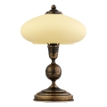 Jupiter - Stolná lampa BOLERO 1xE14/40W/230V béžová/bronz/patina