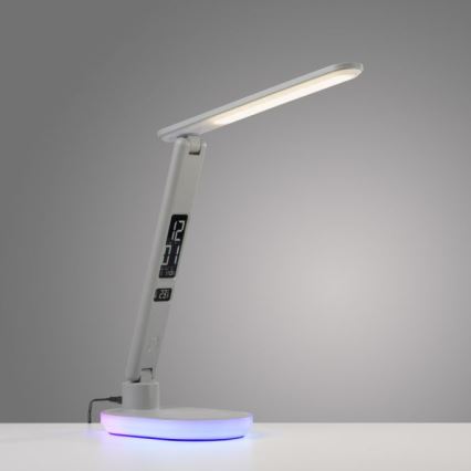 JUST LIGHT. 11018-16 - LED RGBW Dotyková stolná lampa s bezdrôtovým nabíjaním TINA LED/4W/230V biela