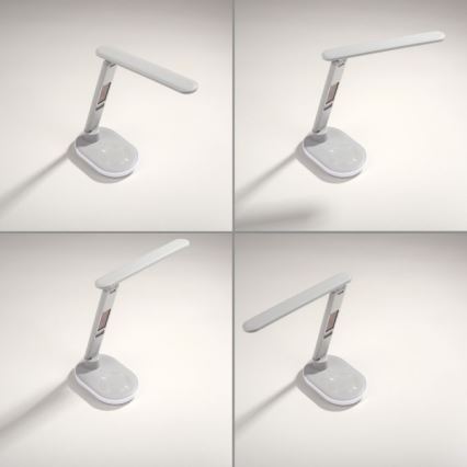 JUST LIGHT. 11018-16 - LED RGBW Dotyková stolná lampa s bezdrôtovým nabíjaním TINA LED/4W/230V biela