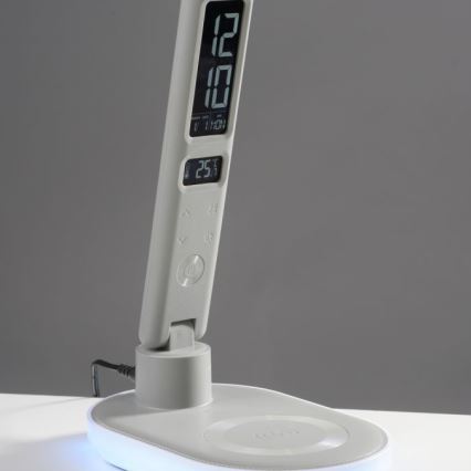 JUST LIGHT. 11018-16 - LED RGBW stmievateľná dotyková stolová lampa s bezdrôtovým nabíjaním TINA LED/4W/230V biela