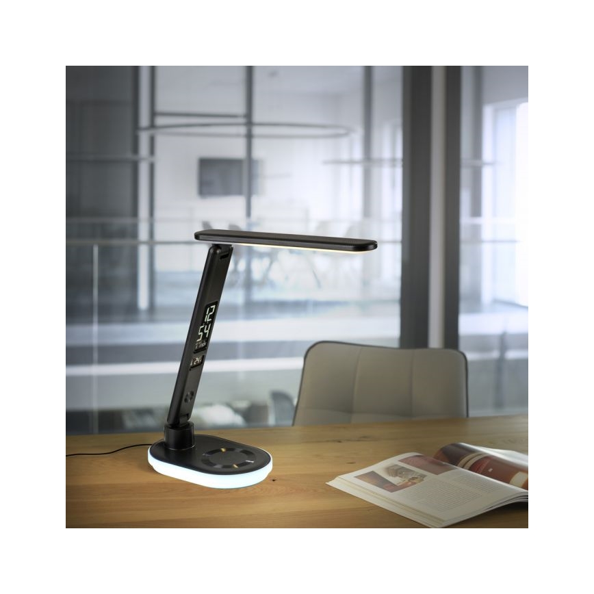 JUST LIGHT. 11018-18 - LED RGBW LED Stmievateľná dotyková stolná lampa s bezdrôtovým nabíjaním TINA LED/4W/230V
