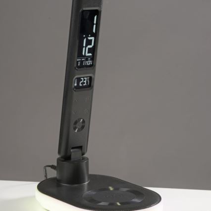 JUST LIGHT. 11018-18 - LED RGBW Stmívatelná dotyková stolní lampa s bezdrátovým nabíjením TINA LED/4W/230V černá
