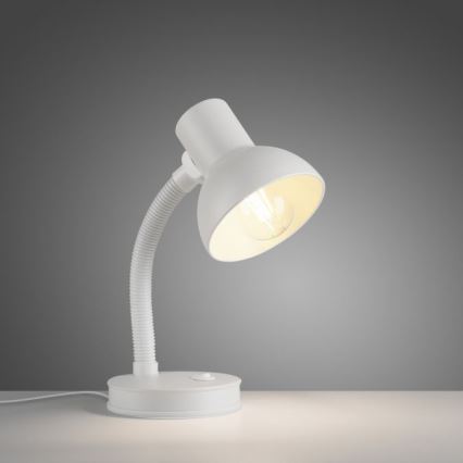 JUST LIGHT. 11080-16 - Flexibilná stolná lampa FLEXI 1xE27/25W/230V biela