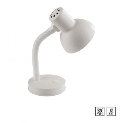 JUST LIGHT. 11080-16 - Flexibilná stolná lampa FLEXI 1xE27/25W/230V biela