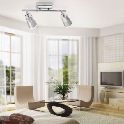 JUST LIGHT. 11229-17 - LED Bodové svietidlo DALLI 2xLED/3,5W/230V lesklý chróm