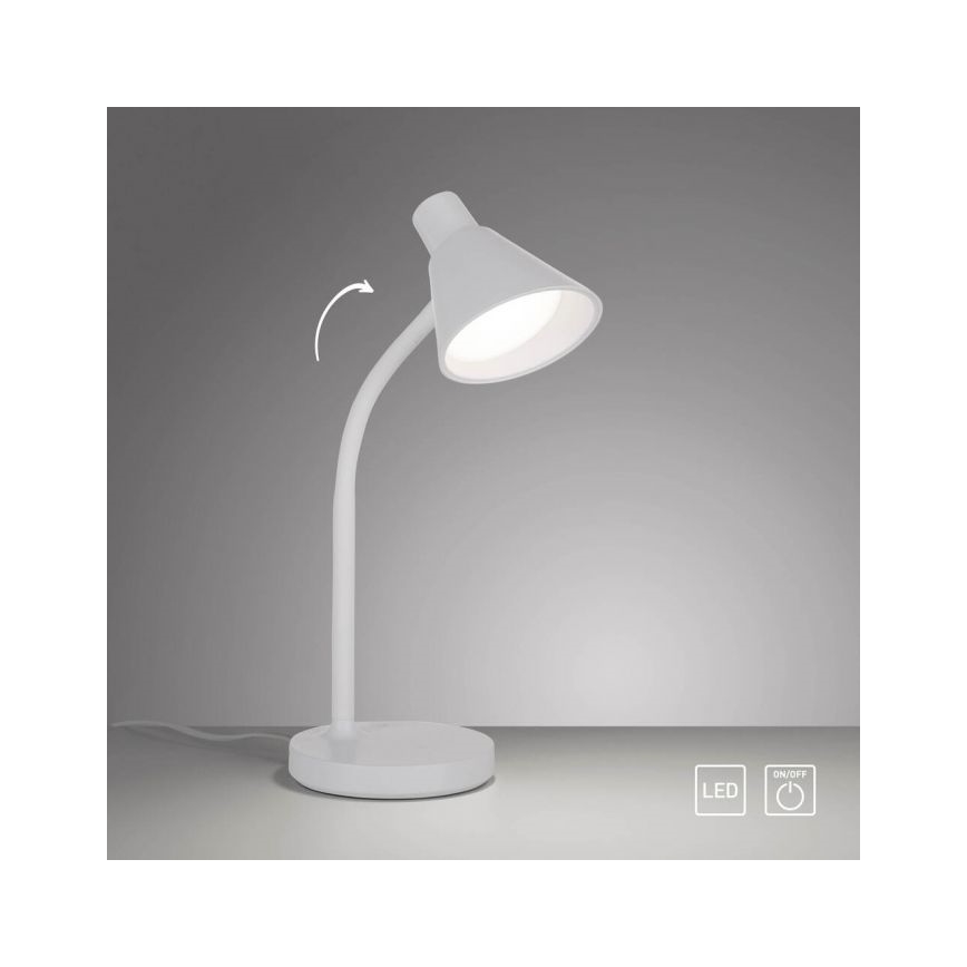 JUST LIGHT. 11248-16 - LED flexibilná stolná lampa PIXIE LED/4,5W/230V biela