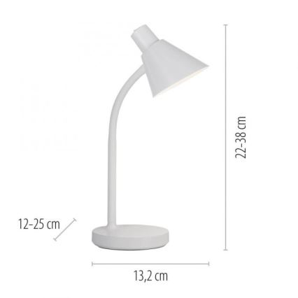JUST LIGHT. 11248-16 - LED flexibilná stolová lampa PIXIE LED/4,5W/230V biela