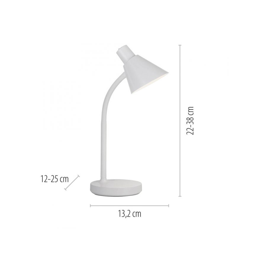 JUST LIGHT. 11248-16 - LED flexibilná stolová lampa PIXIE LED/4,5W/230V biela