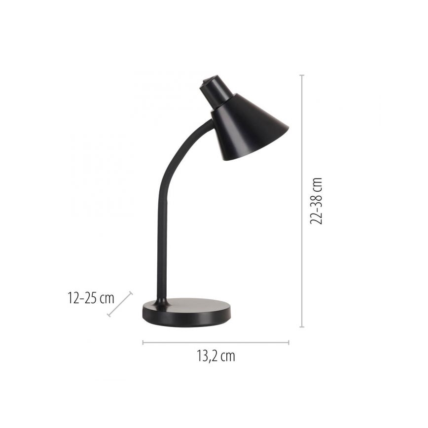 JUST LIGHT. 11248-18 - LED Flexibilná stolná lampa PIXIE LED/4,5W/230V čierna