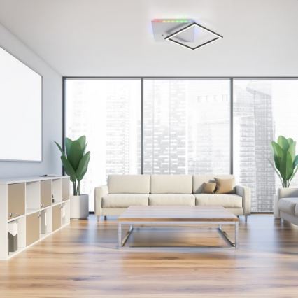 JUST LIGHT. 11327-95 - LED RGBW Stmievateľné stropné svietidlo RENDA LED/31W/230V 2700-5000K + diaľkové ovládanie