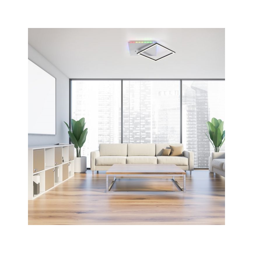 JUST LIGHT. 11327-95 - LED RGBW Stmievateľné stropné svietidlo RENDA LED/31W/230V 2700-5000K + diaľkové ovládanie