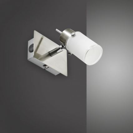 JUST LIGHT. 11931-55 - LED Nástenné bodové svietidlo MAX 1xGU10/4W/230V matný chróm