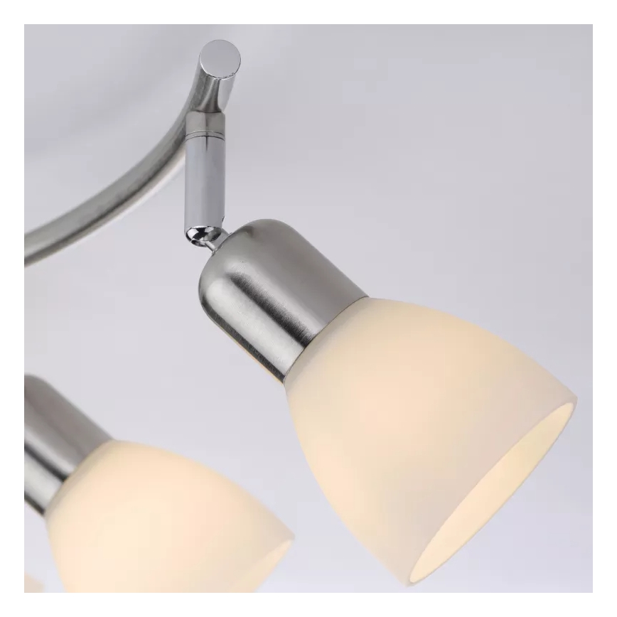 JUST LIGHT. 11952-55 - Bodové svietidlo KARO 2xE14/40W/230V matný chróm