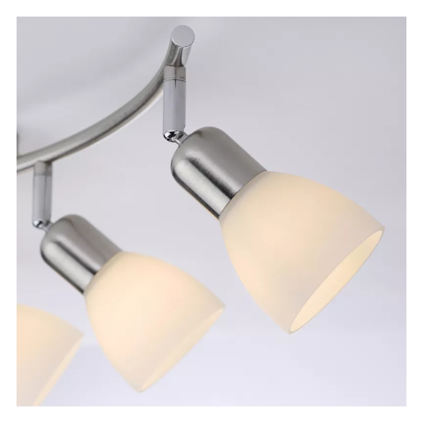 JUST LIGHT. 11953-55 - Bodové svietidlo KARO 3xE14/40W/230V matný chróm