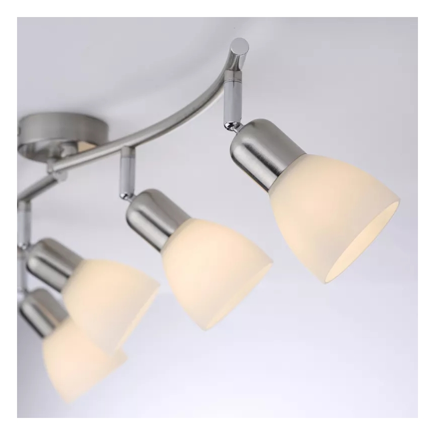 JUST LIGHT. 11954-55 - Bodové svietidlo KARO 4xE14/40W/230V matný chróm