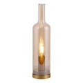 JUST LIGHT. 14006-27 - Stolová lampa BOTTLE 1xE14/25W/230V béžová/dymová