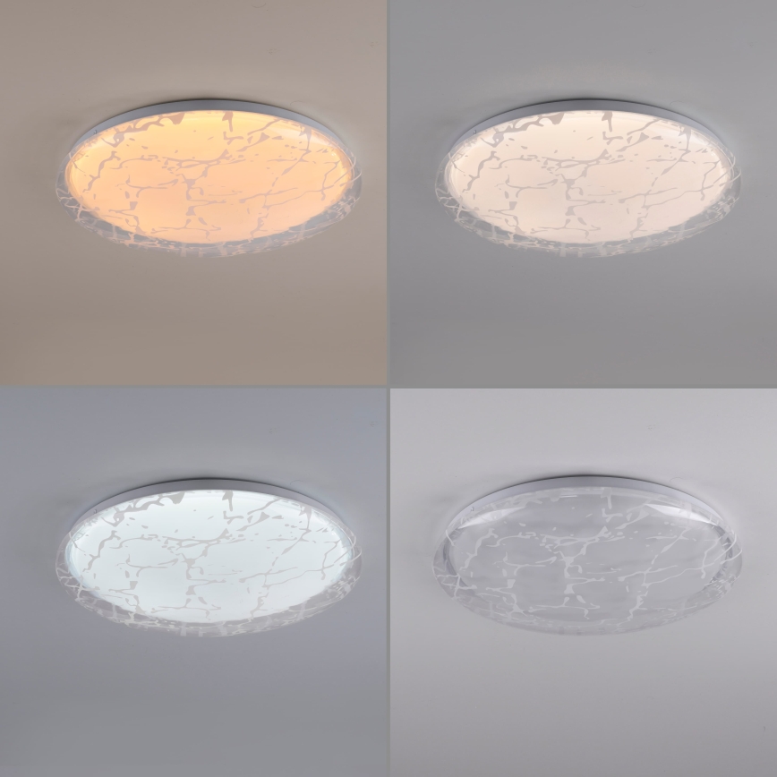 JUST LIGHT. 14008-16 - LED stmievateľné stropné svietidlo ART PLAFO LED/20W/230V 2700-6500K priemer 38 cm biela + diaľkové ovládanie