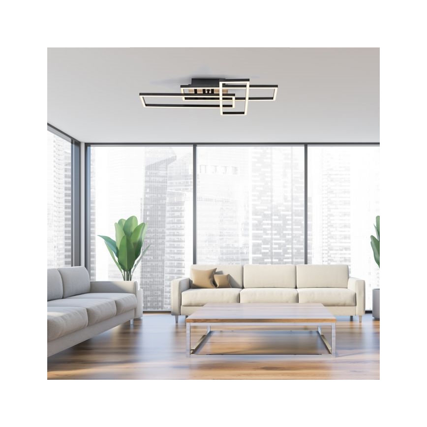 JUST LIGHT. 14051-79 - LED stropné svietidlo AKUSTIKA LED/20,5W/230V dub/čierna