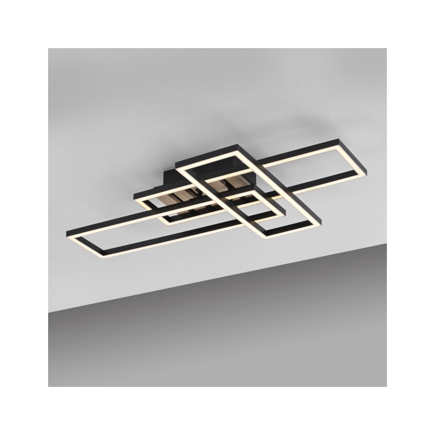 JUST LIGHT. 14051-79 - LED stropné svietidlo AKUSTIKA LED/20,5W/230V dub/čierna