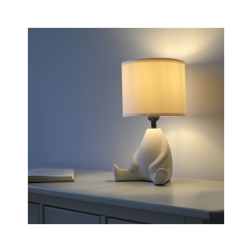 JUST LIGHT. 14190-39 - Stolná lampa TED 1xE27/25W/230V béžová