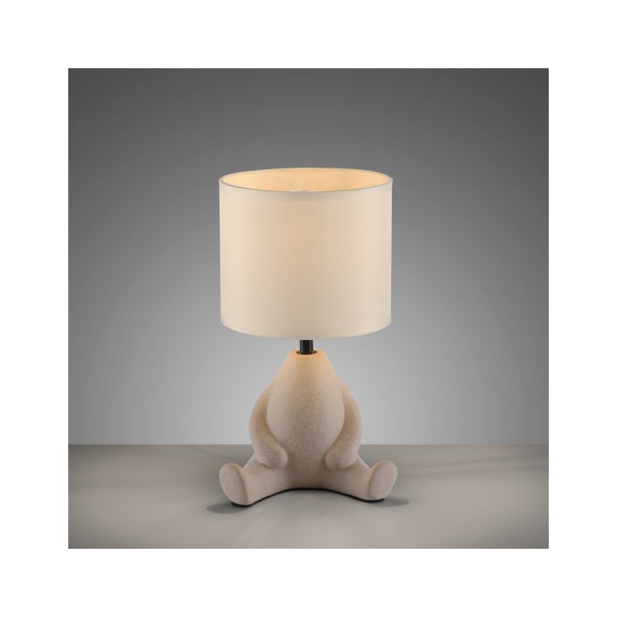 JUST LIGHT. 14190-39 - Stolná lampa TED 1xE27/25W/230V béžová